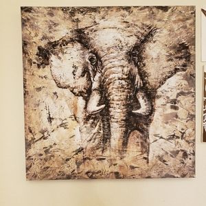 Canvas elephant